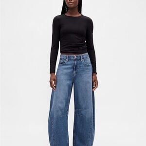 GAP Medium Blue Wide Leg Jeans